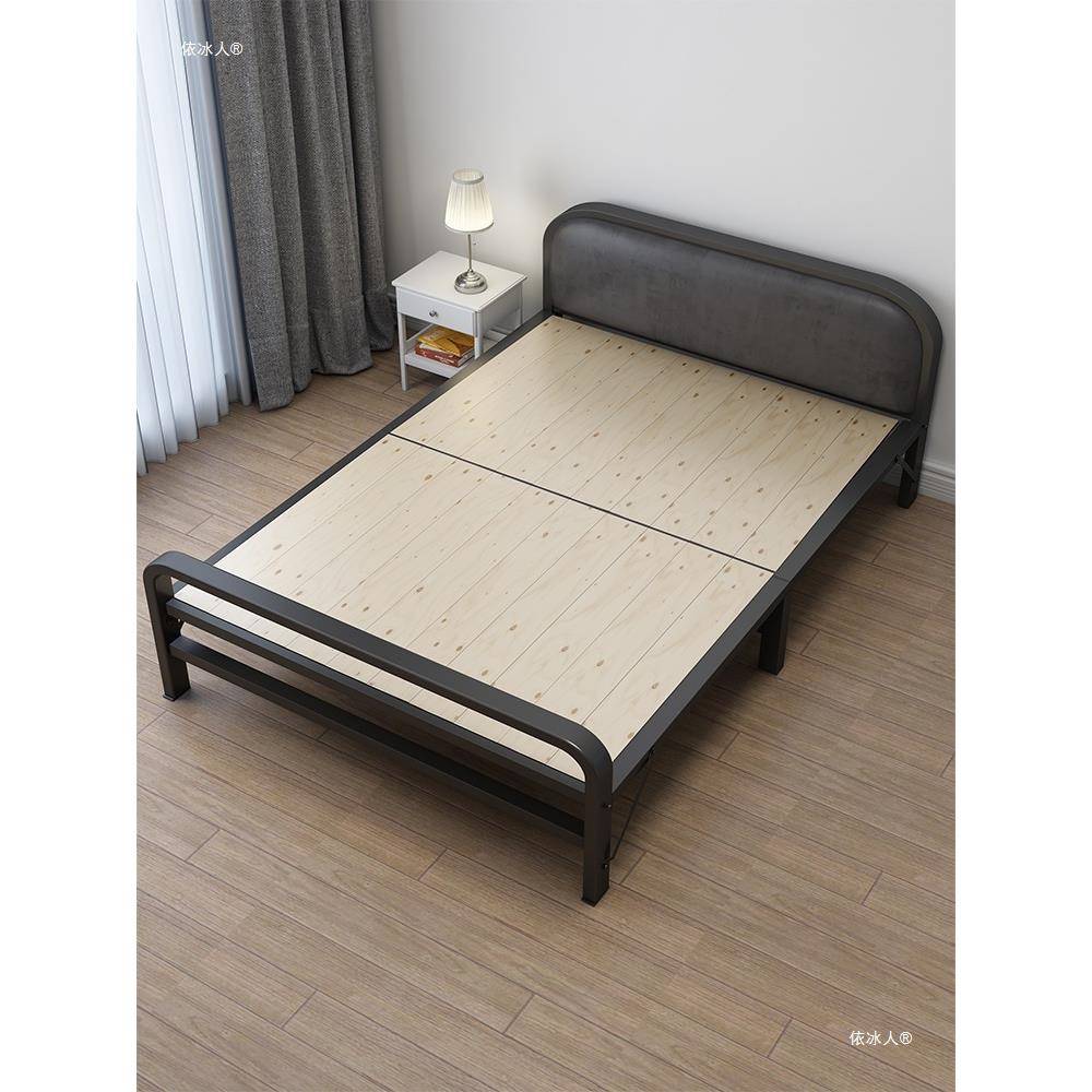 折叠床单人家FVM用休实木简易成人午小加固1床米2双人租房床宿舍