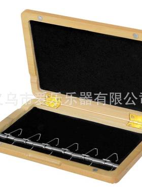 巴松哨片黑胡桃挂EMF钩6支装木巴盒松大哨管片收纳盒乐器哨片保护