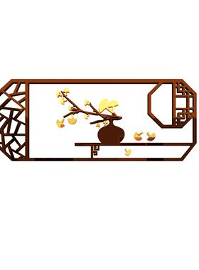 网饭店墙VJO面品包厢间布装置馆农家红乐院餐饮店饰中式厅背景壁