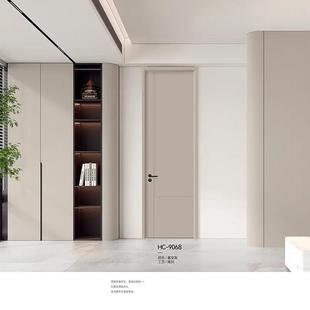 免公漆木门酒生店室LNK内卫间碳晶实木宿舍复寓卧室木门合烤漆复