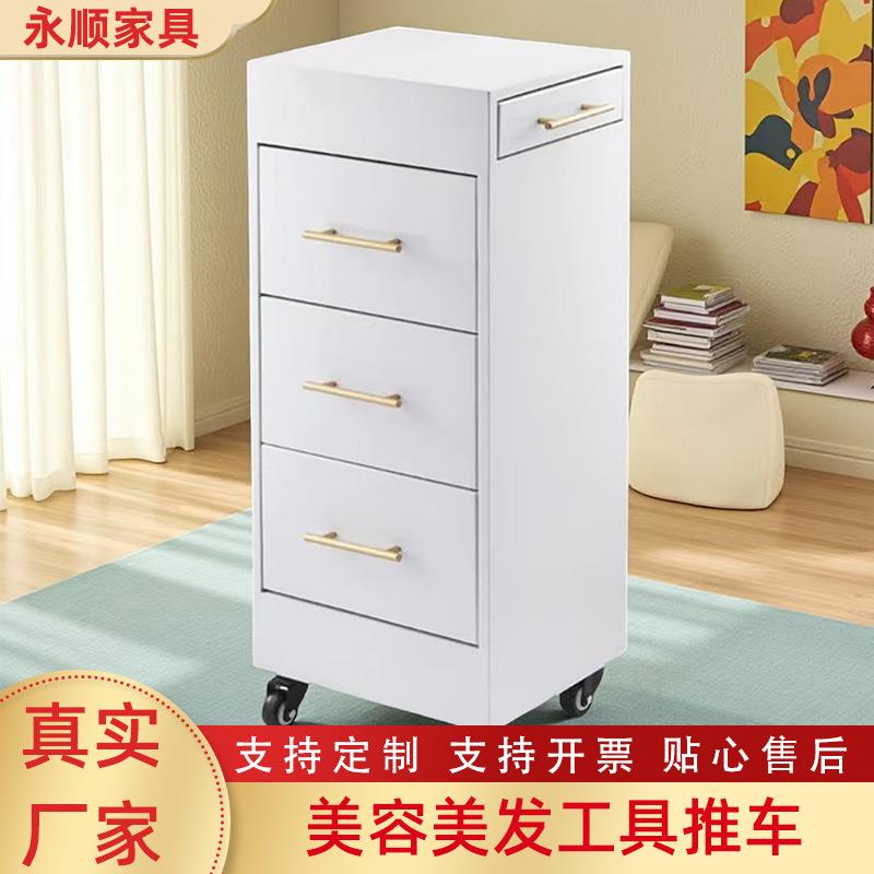 外贸出口美发店工具小推车沙龙理发店储物柜子多用途镜台置物架