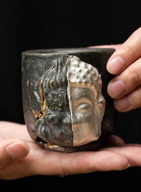 一念神魔茶盏纯手工陶瓷主人杯单杯个人专用敦煌复古茶杯
