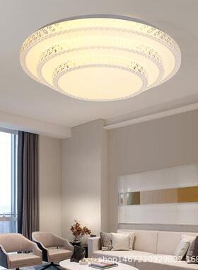 简约款卧室吸顶灯房间灯白色面包灯书房卧室阳台灯具中山