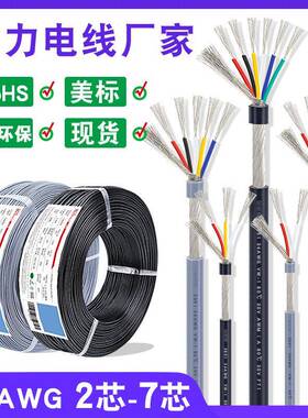 极细外径屏蔽线2851-34awg音频线234567芯抗信号干扰连接线