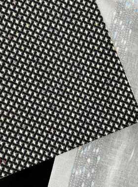 门幅280cm黑色菱形彩色点点抱枕布可爱多巴胺粉色窗帘布奶茶色布