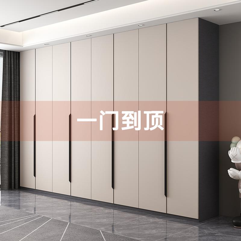全实木衣柜一门到顶家用卧室现代简约四五六门储物柜子通顶大衣橱