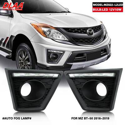 适用马自达16171819年款BT-50前雾灯皮卡LED日行灯杠灯防撞灯