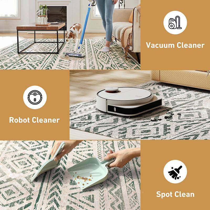 跨境地毯客新厅款可擦波西米发风沙茶XHU几毯卧室床边可折叠地亚