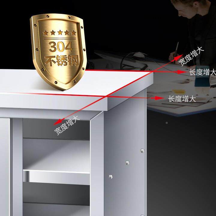 包邮不锈钢用家拉门工作台厨子房TNE桌台打荷操作切菜商用台面案