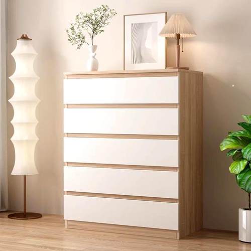 my实木五柜卧靠墙储物USG柜简约室斗置物柜家用头床尾柜收纳柜子