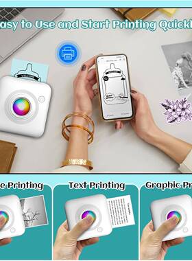 新款跨迷你标签敏打印机手机热照片型便携小CLF口袋学境生错题打