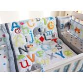 0203卡通童被床围床笠床裙AZ婴幼立体绣花床品五件套工厂