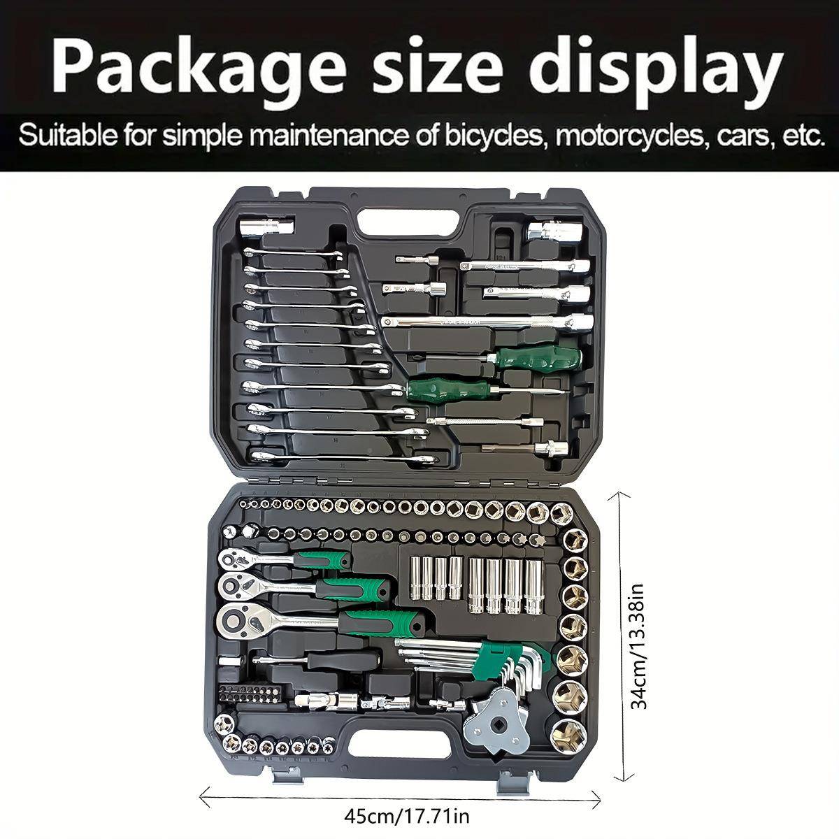 套厂家直销11件2组合工具套装大中小飞棘2轮扳手7齿批头公96478英