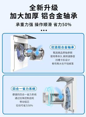 ?阳台拉办公室窗帘帘料写字楼卷阳YCJ光面防火阻燃卷式遮阳透景隔