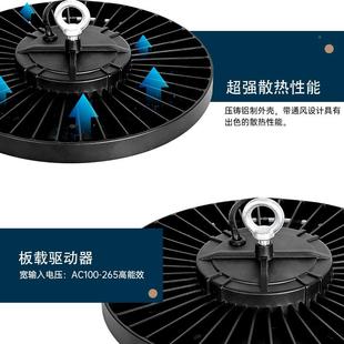 新款湾LED商店灯工业高仓工程体育照明灯超DVI一体私模高舱UFO薄