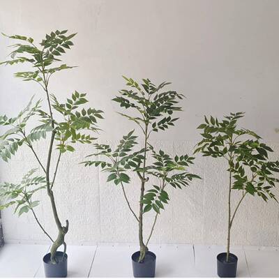 仿真绿植漆木盆栽室ONY内客厅地落高植物香椿树家居装饰摆件树端