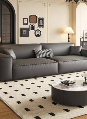 20KBJ25新款端极网简奶油风豆块沙发客厅简约高现代直排沙发红腐