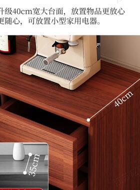 落餐边柜靠墙一体储地20柜25新款小户型RMB中古风厨房物家用餐厅