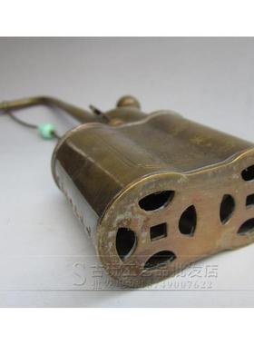 古玩杂项器收藏铜铜水烟袋铜大烟斗烟号福字斗水VUG烟袋