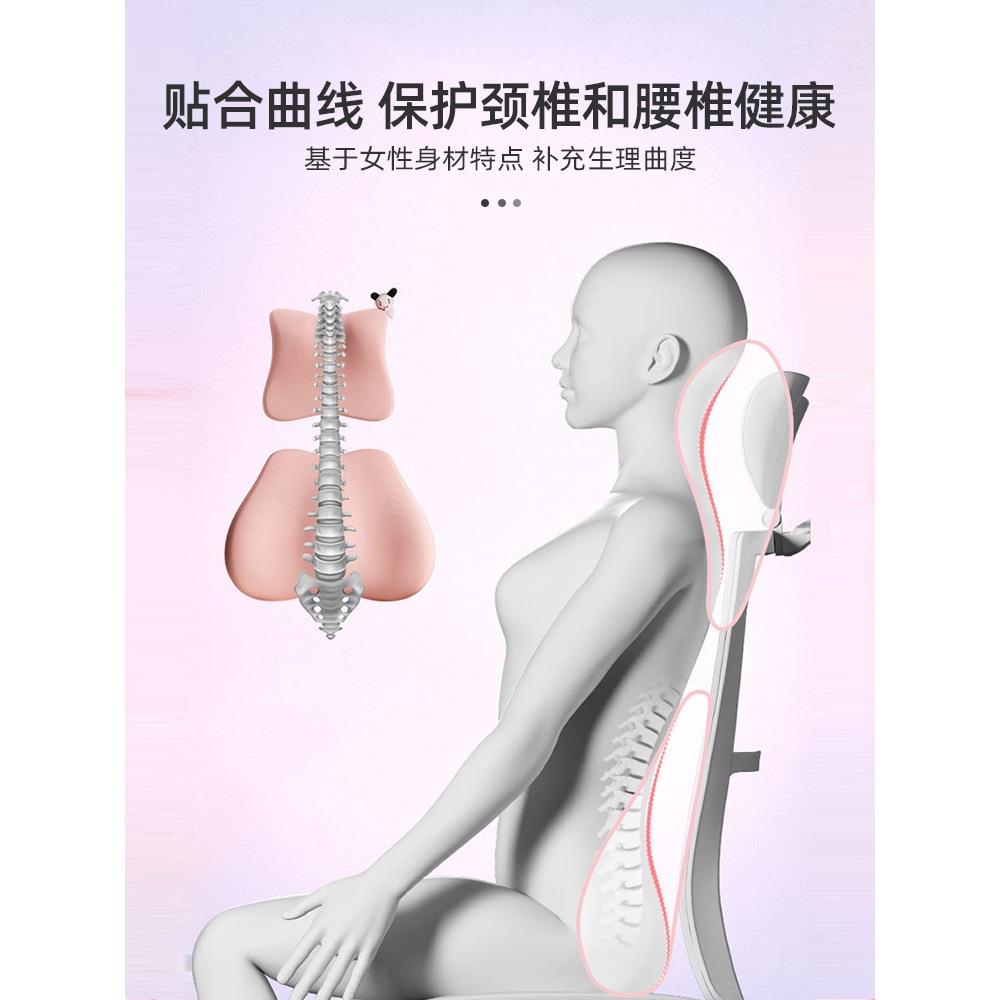 车汽头枕护颈驾枕车727用座椅靠枕高端主记驶可爱靠垫车内忆棉头