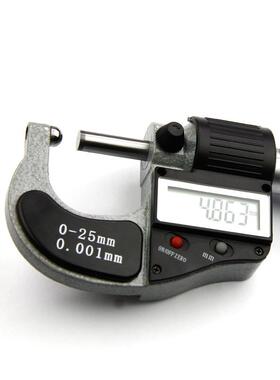 圆球头WPW旋数显壁千分尺0-25-50-75-100厚分厘卡管尺螺测微器