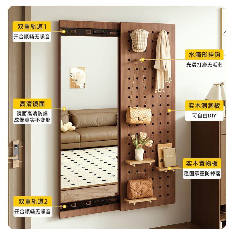 实木洞板衣隐藏式穿全身无品牌/镜子推拉家洞用可关闭镜壁挂墙玄,饰品/流行首饰/时尚饰品新,DIY配件,淘宝优惠券,粉丝福利购,淘宝优惠卷
