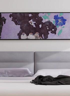 UGL卉闻说庭花发暮春新式花装床饰画卧室头挂画主人房墙壁画中花