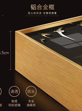 欧式抽12717象小艺装饰画复古客厅组合美式轻众奢关挂画玄术背景