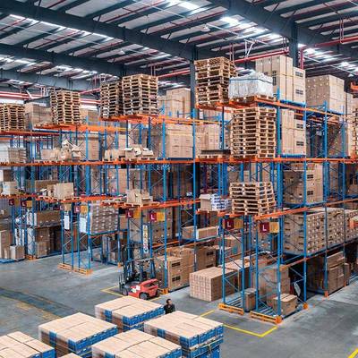 现货多QPC功中能横梁组装房轻型货架加厚库仓库阁楼式横梁式重型