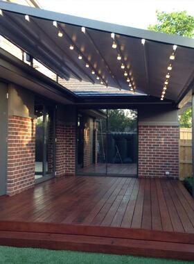 阳电动折叠遮合蓬中凉式凉亭户外阳光房折叠防雨XVC铝金折叠中式