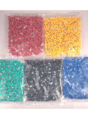 铜SV端1.253.2叉形压线冷压子SV2-3-4ZMJ-5-6-8预绝-缘U紫型Y型端