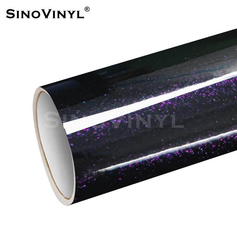 卡克璀紫璨变色莱龙汽车改色贴膜幽灵午夜车身膜幽灵午夜蓝全LWB