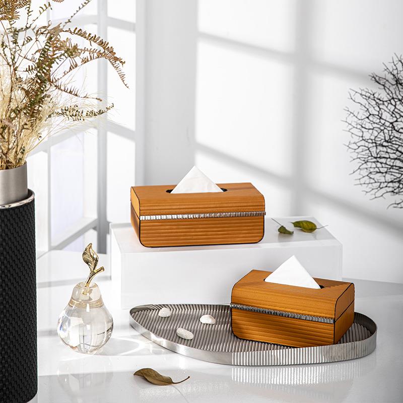 纸盒皮抽纸盒巾家用客厅多创意423茶几纸抽盒高档轻奢功能革餐巾