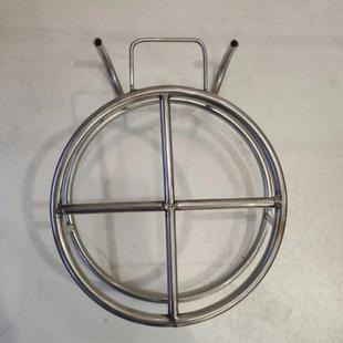 不锈钢加花架栏杆粗安装 吊免兰绿萝花盆OOQ架挂阳台悬挂花架窗台