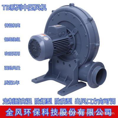 无尘投料13941站尘风机无底脚中压风机3800.V5KW透浦式中压7鼓风