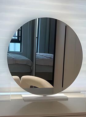 智能桌面化妆家镜台式用l833e灯d控声控制梳妆台镜子简约美妆镜带