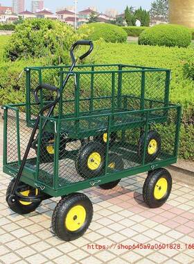 四轮拉车叠推车货车33284货网车老虎手车拉车载重运车平板车推摆