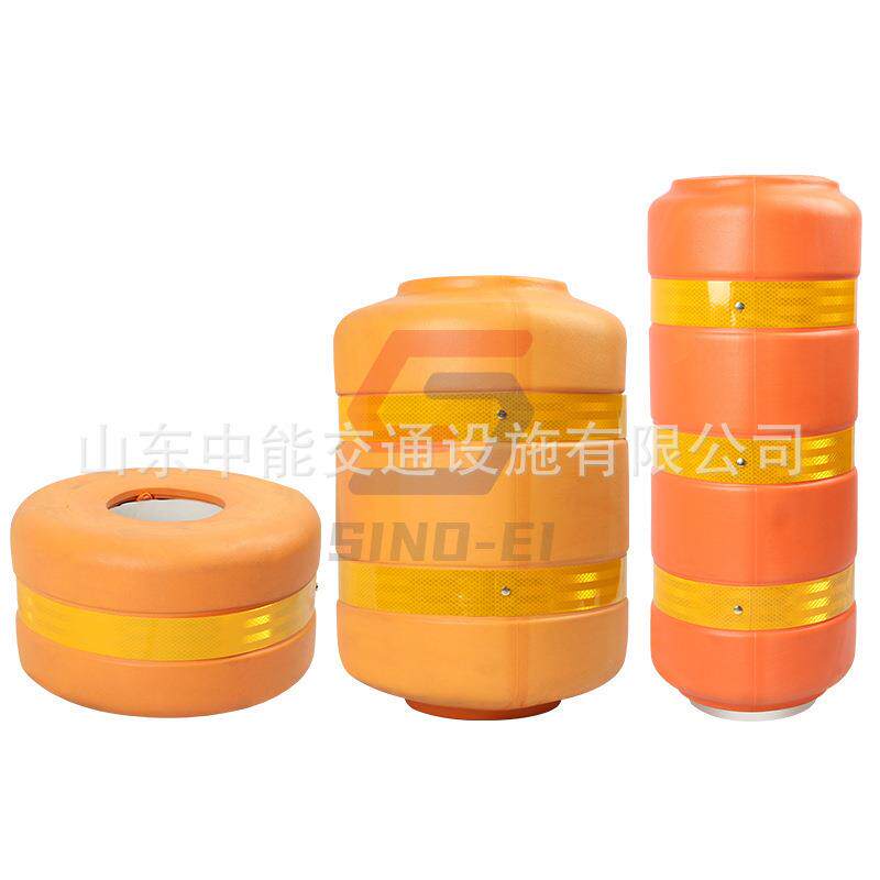 直销高速公路防撞桶护栏弯道旋转桶滚桶护栏Rollerbarrier