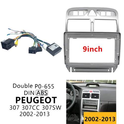 导航音响改装框支架适用于适用于标致Peugeot307307CC307SW