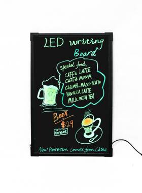 LED荧光板5070手写板发光板广告牌夜光黑板留言板荧光屏