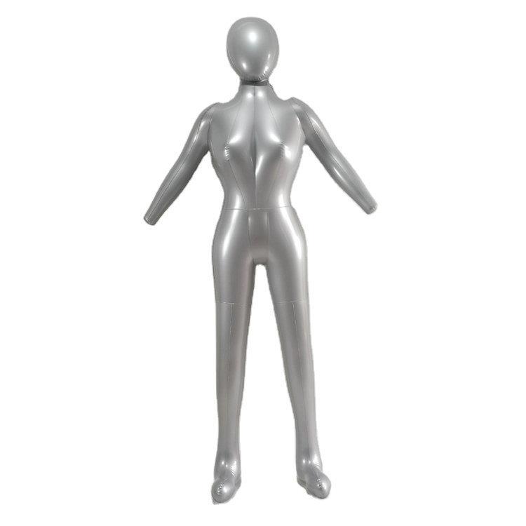充气模特塑料服装拍照展示工具女全身假人模型假人靠墙悬挂衣架