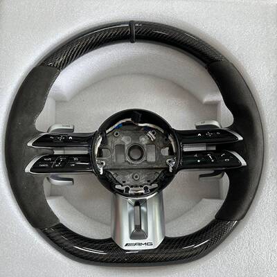 奔驰升级C级C200C260C300C180C43C63代AMG改装碳纤维方向盘