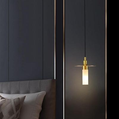 简约吧台吊灯北欧玄关灯具隔断厨房小吧台吊线灯圆柱长筒灯饰聚光