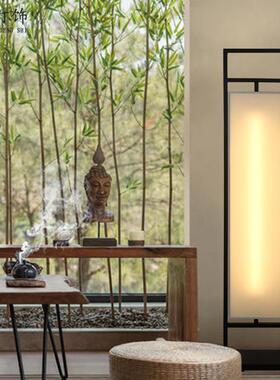 现代新中式XSI落灯台灯卧室书房客厅古中国风地约碳素钢立式复灯