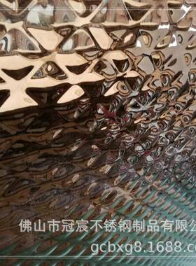 8K水波纹锈钢板室URR内外镜天吊不顶面不锈钢04花201凹凸压花装