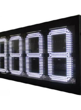 价屏蒙古国0寸BLU油白色加油站油价L屏ED油1价牌