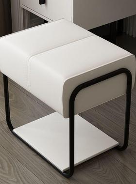 梳妆凳轻奢网化凳妆凳子卧矮凳家用客厅小方红沙发DAL室凳轻奢梳