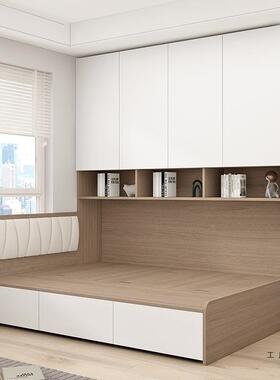 榻床衣柜书一体多功能组柜榻合儿童储物床现代简约小米WFS户型定