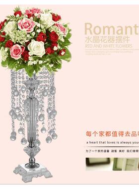 路婚庆道具属引水晶珠帘TRDA装饰道具金铁艺花架工艺品摆台件