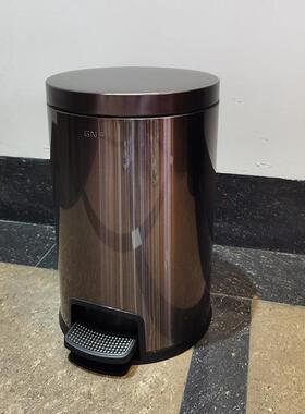 G务NFSJ20-Y01圆时尚静音脚形踏大式垃圾桶商办公SJ20-Y01容量20